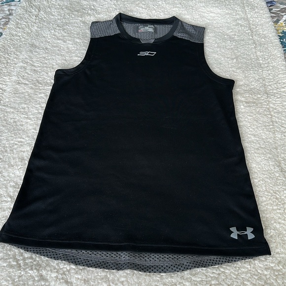 Mens Under Armour Locker Tank Top Sleeveless T-Shirt - Picture 5 of 12